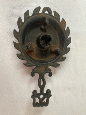 Cast Iron Wilton Candlestick Taper Black Candle Holder